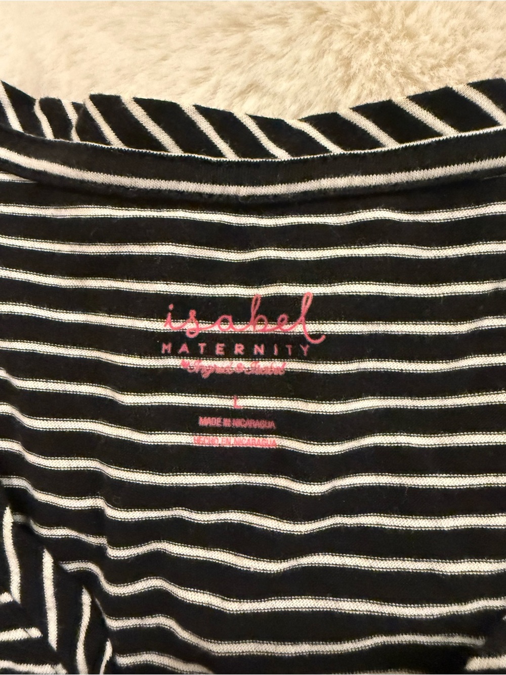 Isabel Maternity from Target Black & White Striped